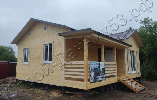 3 Каркасный дом Д–52, 9x7.5 м, 67.5 М², Калужская область, Жуковский район, СНТ «Аэлита» (2)